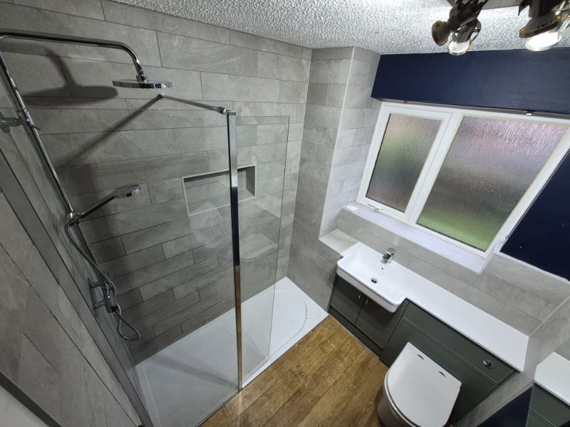 A bathroom, shower room or cloakroom installed by G V Hall Ltd