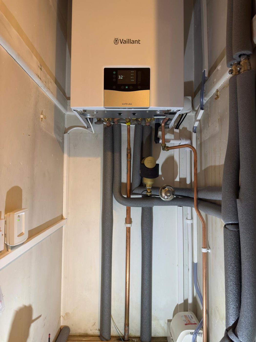 A boiler or hot water cylinder installed by G V Hall Ltd