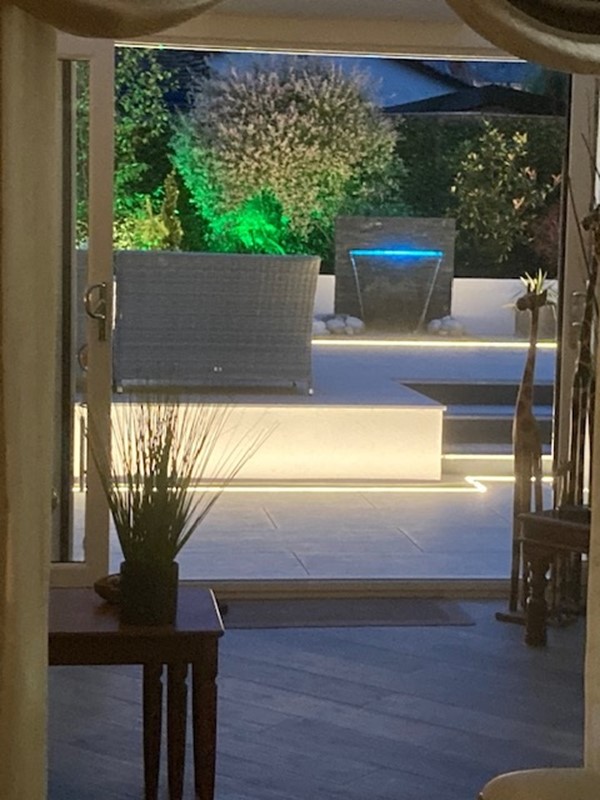 Exterior and garden lighting installed by G V Hall Ltd